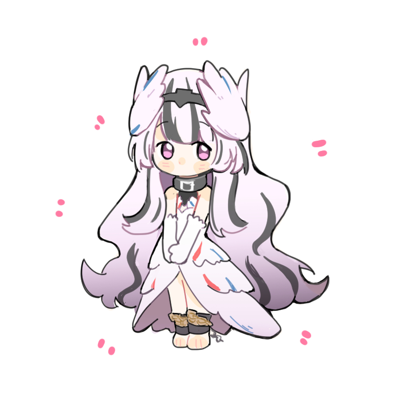 1girl, black_choker, black_hair, chained_legs, choker, feather_dress, fire_emblem, fire_emblem_engage
