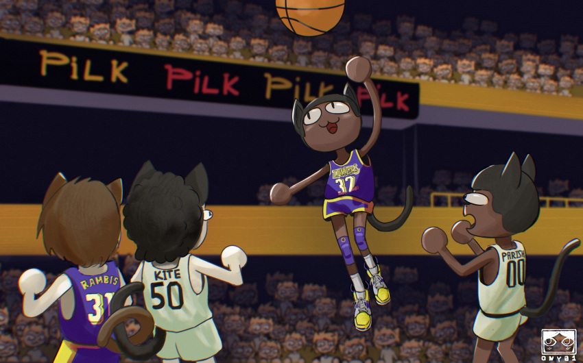 4boys, basketball, basketball_(object), basketball_court, basketball_jersey, basketball_uniform, boston_celtics, bulging_eyes