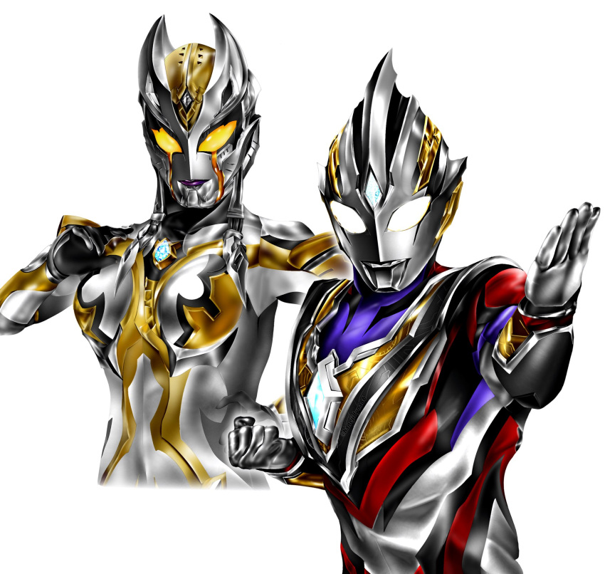 1boy, 1girl, alien, armor, black_armor, black_skin, breastplate, breasts