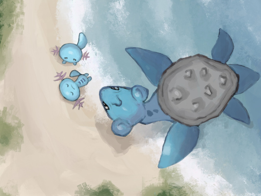 day, from_above, highres, lapras, no_humans, outdoors, panha, pokemon