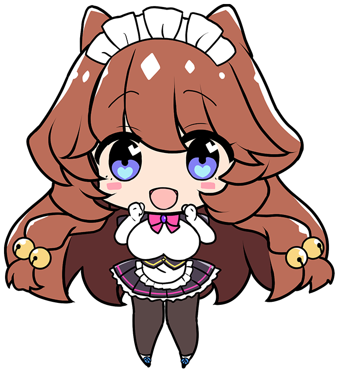 1girl, apron, bad_thumbnail, bell, black_pantyhose, blue_hair, bow, bowtie