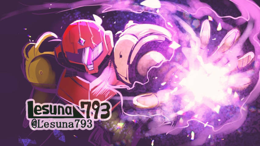 1girl, armor, artist_name, assault_visor, full_armor, helmet, lesuna, mecha