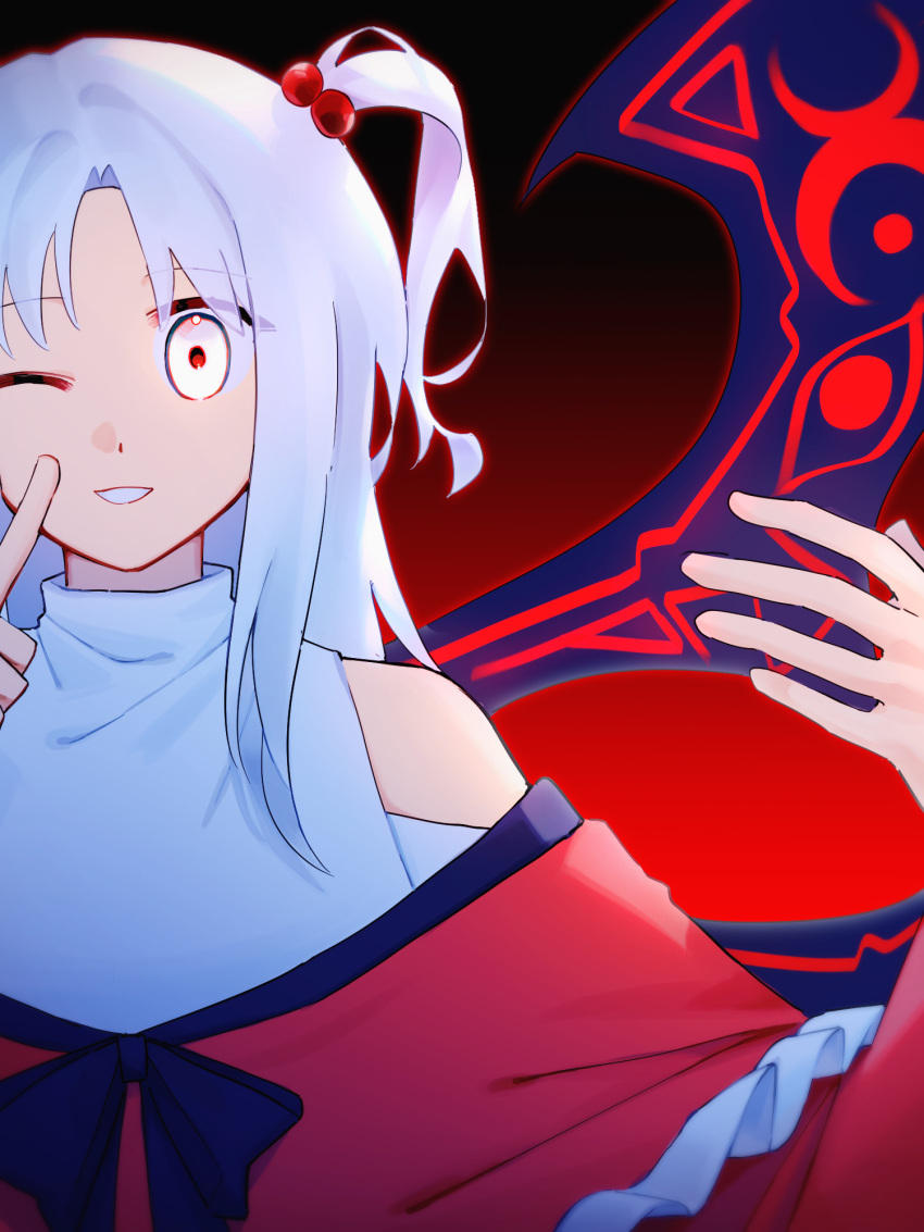 1girl, bare_shoulders, black_background, black_bow, black_bowtie, black_wings, bow, bowtie