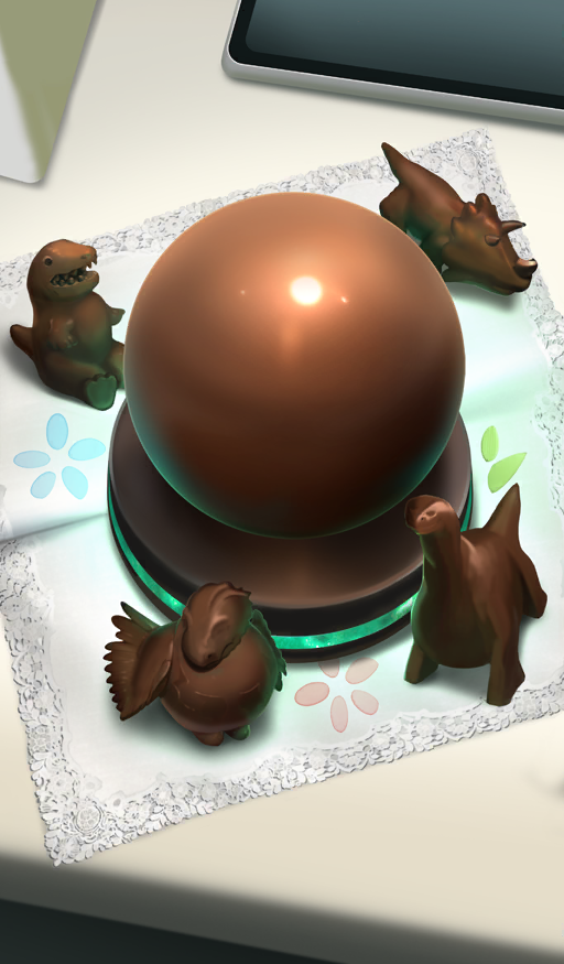 chocolate, commentary, dinosaur, diplodocus, fate/grand_order, fate_(series), food, food_art