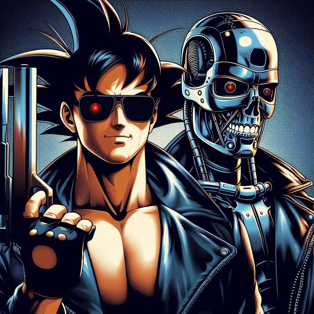1boy, black_gloves, black_hair, black_jacket, collarbone, cosplay, cyborg, damaged