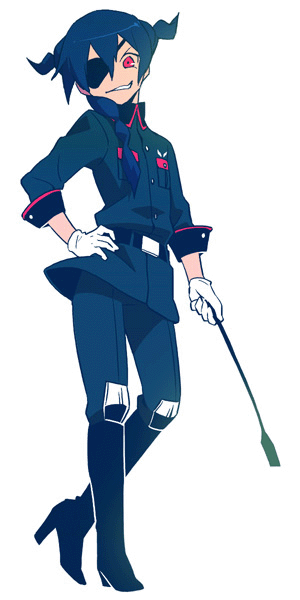 boy, braid, child, eyepatch, green_hair, grin, inazuma_eleven, inazuma_eleven_(series)