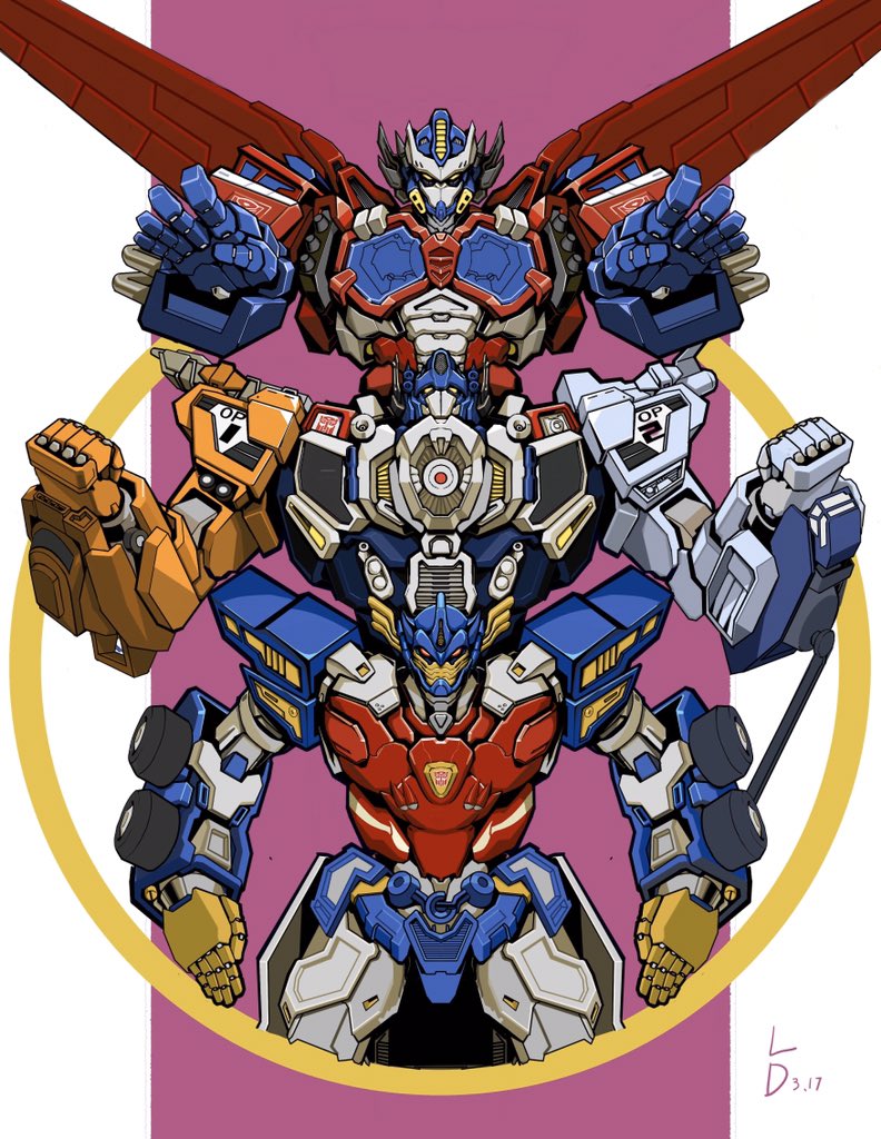 alien, antennae, arms_up, autobot, cannon, claws, convoy, convoy_(armada), ct990413, faceplate, galaxy_convoy, grand_convoy, horns, jewelry, mecha, open_hand, optimus_prime, pink_background, red_eyes, ring, robot, scowl, super_robot, transformers, transformers_armada, transformers_cybertron, transformers_energon, transformers_unicron_trilogy, wheel, white_background, window, wings, yellow_eyes