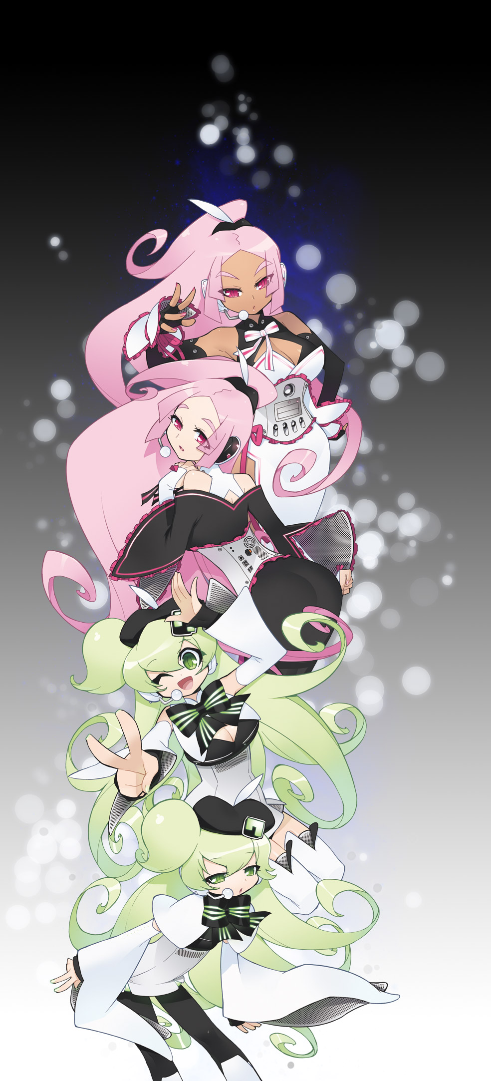 akatsuki_gomoku, beret, boots, bow, breasts, cleavage, cleavage_cutout, corset