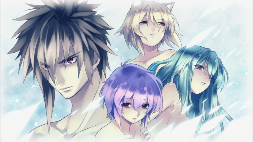 agarest_senki, agarest_senki_2, aina_(agarest_senki), animal_ears, aqua_hair, bangs, blonde_hair, bob_cut