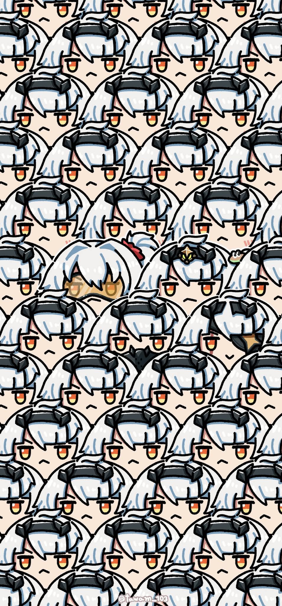 :<, anby_demara, anby_demara_(silver_soldier), artist_name, clone, medium_hair, multiple_girls, soldier_11_(zenless_zone_zero), twiggy_(zenless_zone_zero), zenless_zone_zero