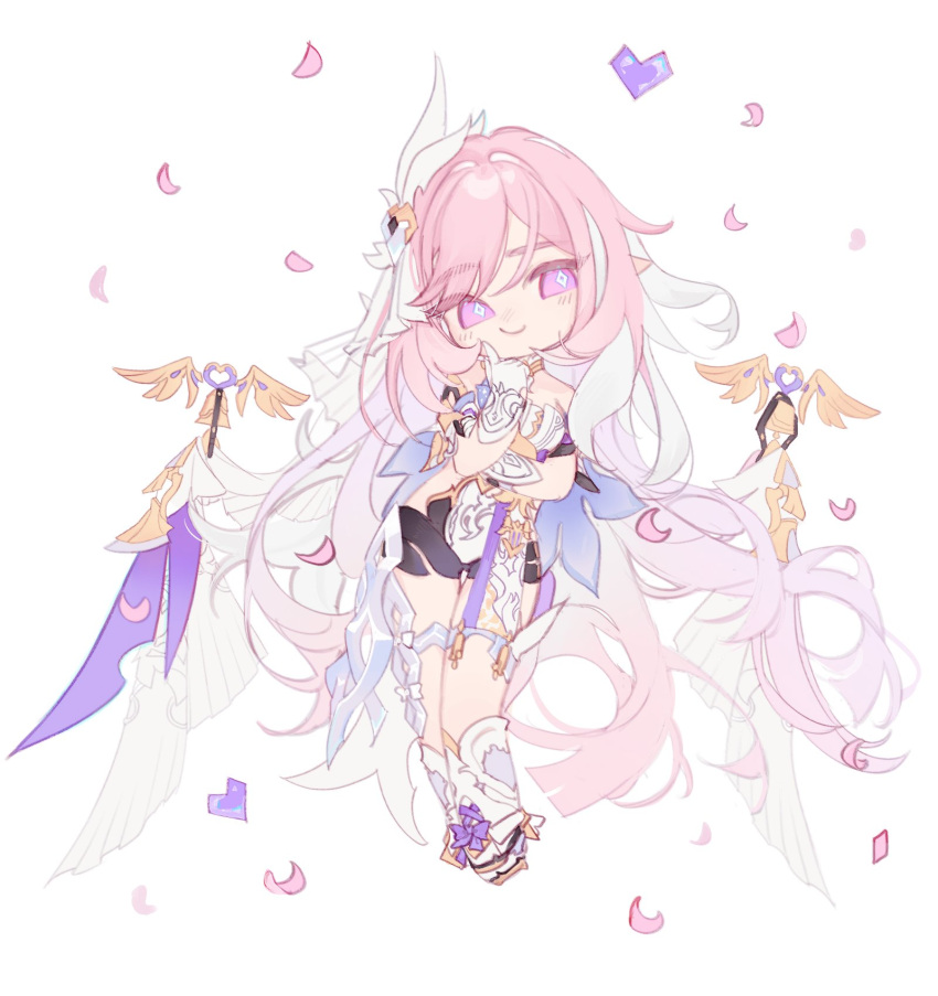 1girl, arbk_r, bell, black_shorts, boots, chibi, chibi_only, commentary