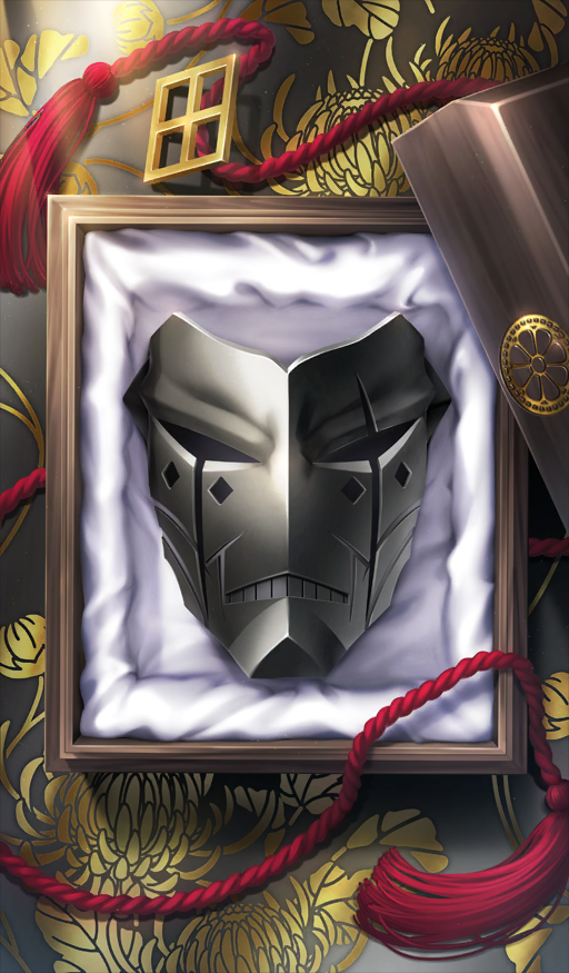 black_mask, box, chocolate_river_no_sono_saki_ni, commentary_request, crest, diamond_(shape), family_crest, fate/grand_order
