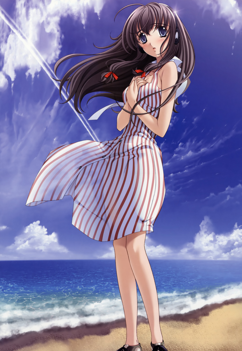 diva, headphones, koi_labo, sakura_karen, see_through, sugiyama_genshou, summer_dress
