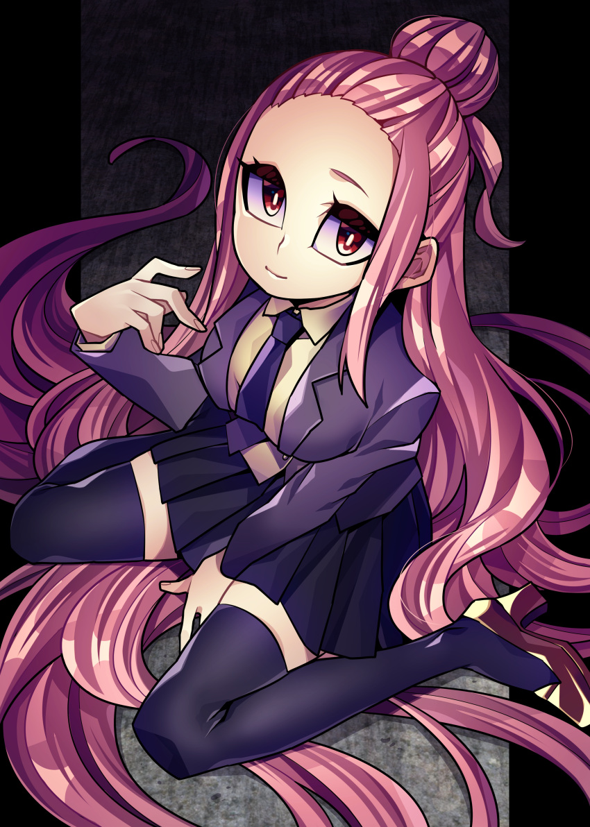 1girl, absurdres, highres, indie_virtual_youtuber, long_hair, magical_girl_smile, non-web_source, pink_hair