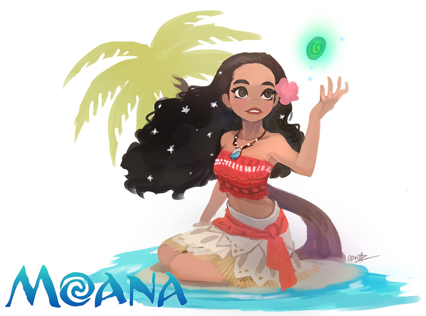 1girl, bare_shoulders, black_hair, brown_eyes, brown_hair, curly_hair, dark-skinned_female, dark_skin