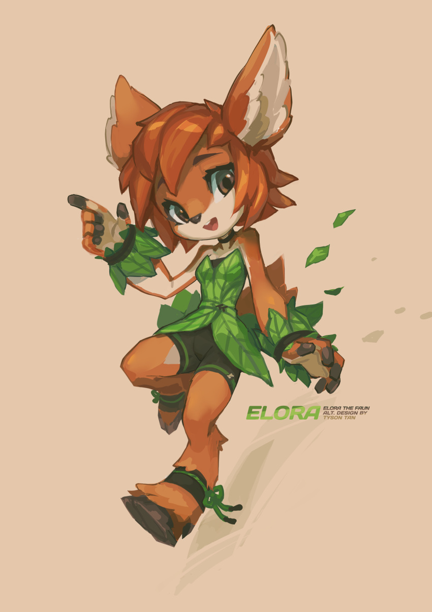 1girl, 2024, absurdres, animal_ears, bike_shorts, choker, deer, deer_ears
