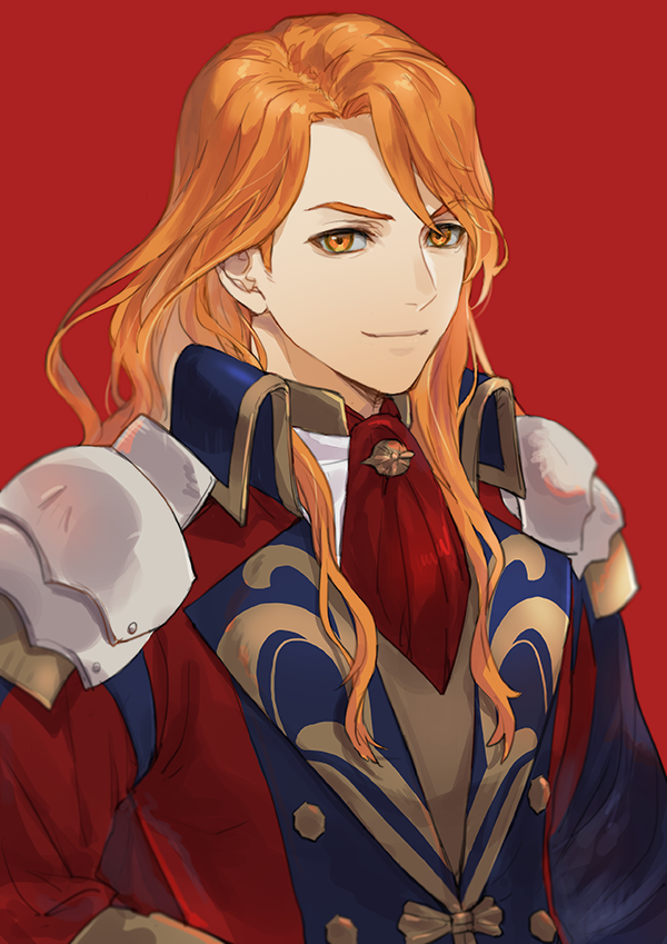 1boy, armor, ascot, buttons, closed_mouth, commentary_request, ferdinand_von_aegir, ferdinand_von_aegir_(timeskip)