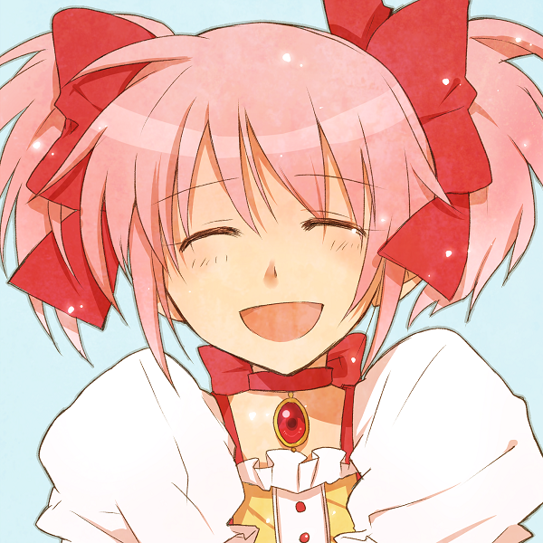^_^, bow, choker, closed_eyes, eyes_closed, face, gem, hair_bow