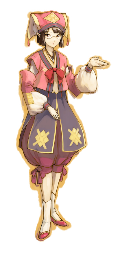 1girl, aji_(ajiopen), bespectacled, brown_eyes, brown_hair, capcom, glasses, hat