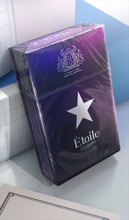 cigarette_pack, commentary_request, english_text, fate/grand_order, fate_(series), mafupen, no_humans, object_focus