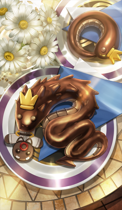 animal-themed_food, chocolate, commentary_request, crown, daisy, fate/grand_order, fate_(series), flower