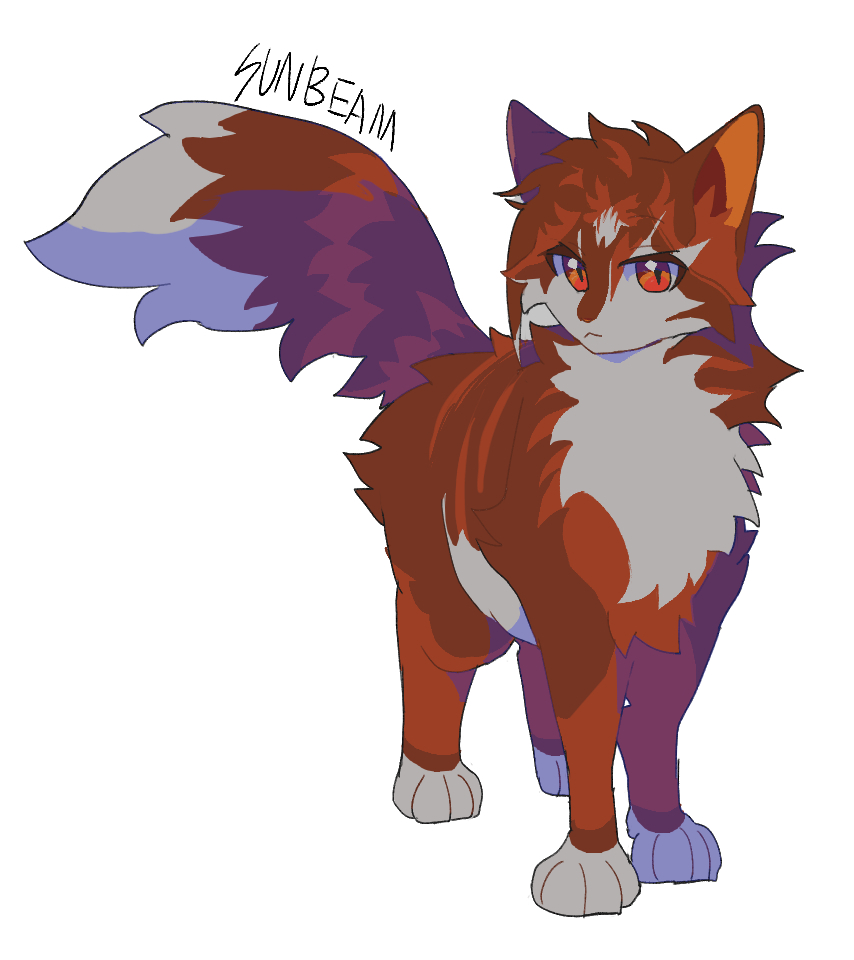 a_starless_clan, animal, animal_focus, brown_cat, cat, character_name, commentary, looking_at_viewer