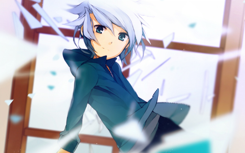hinata123, hoodie, inazuma_eleven, inazuma_eleven_(series), solo, suzuno_fuusuke, white_hair, window