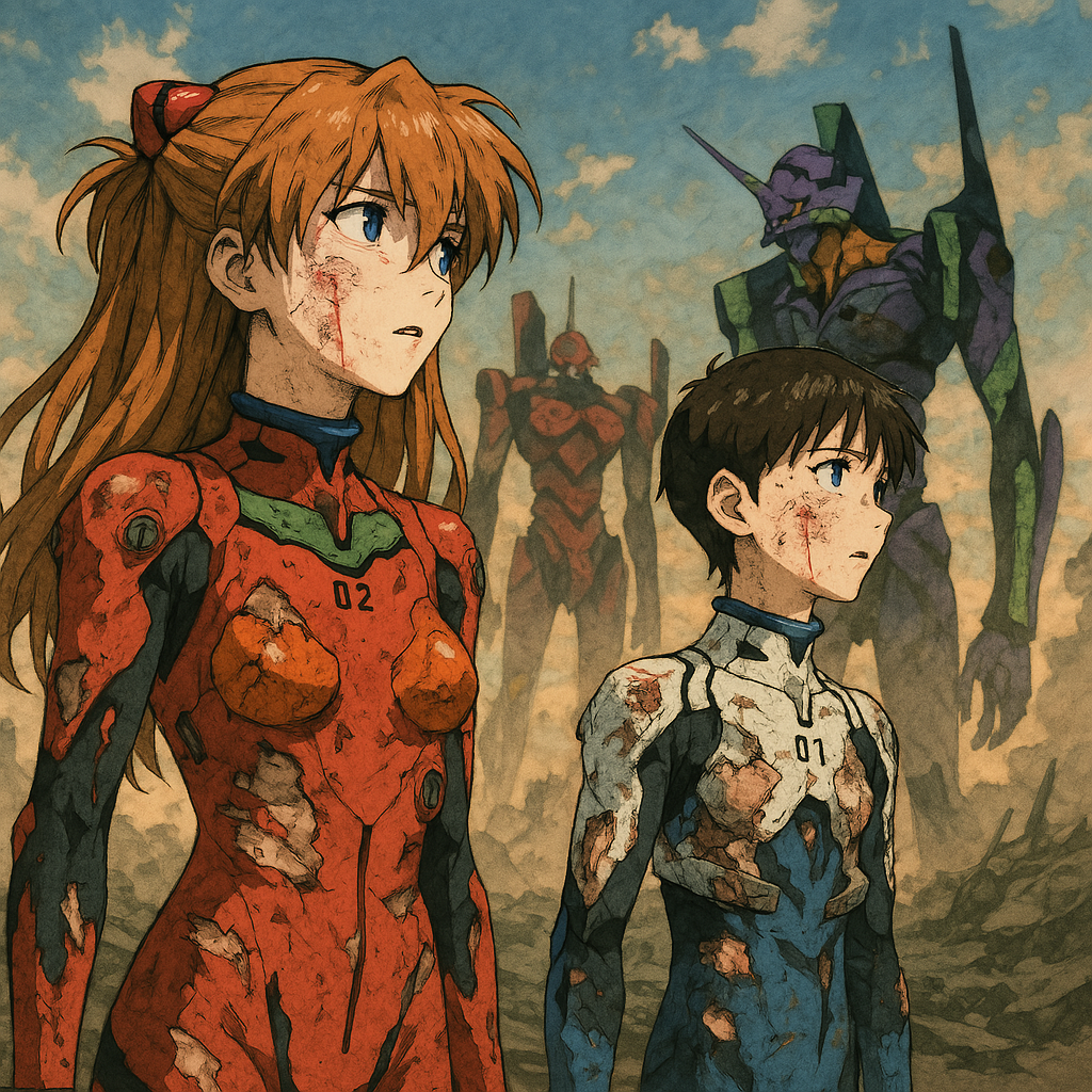 ai-generated, blue_eyes, chatgpt_(medium), eva_01, eva_02, ikari_shinji, mecha_pilot_suit, neon_genesis_evangelion