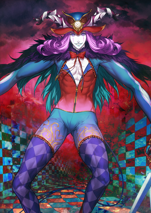 1boy, abs, aqua_capelet, aqua_lips, argyle_clothes, argyle_pantyhose, blue_eyes, blue_jacket