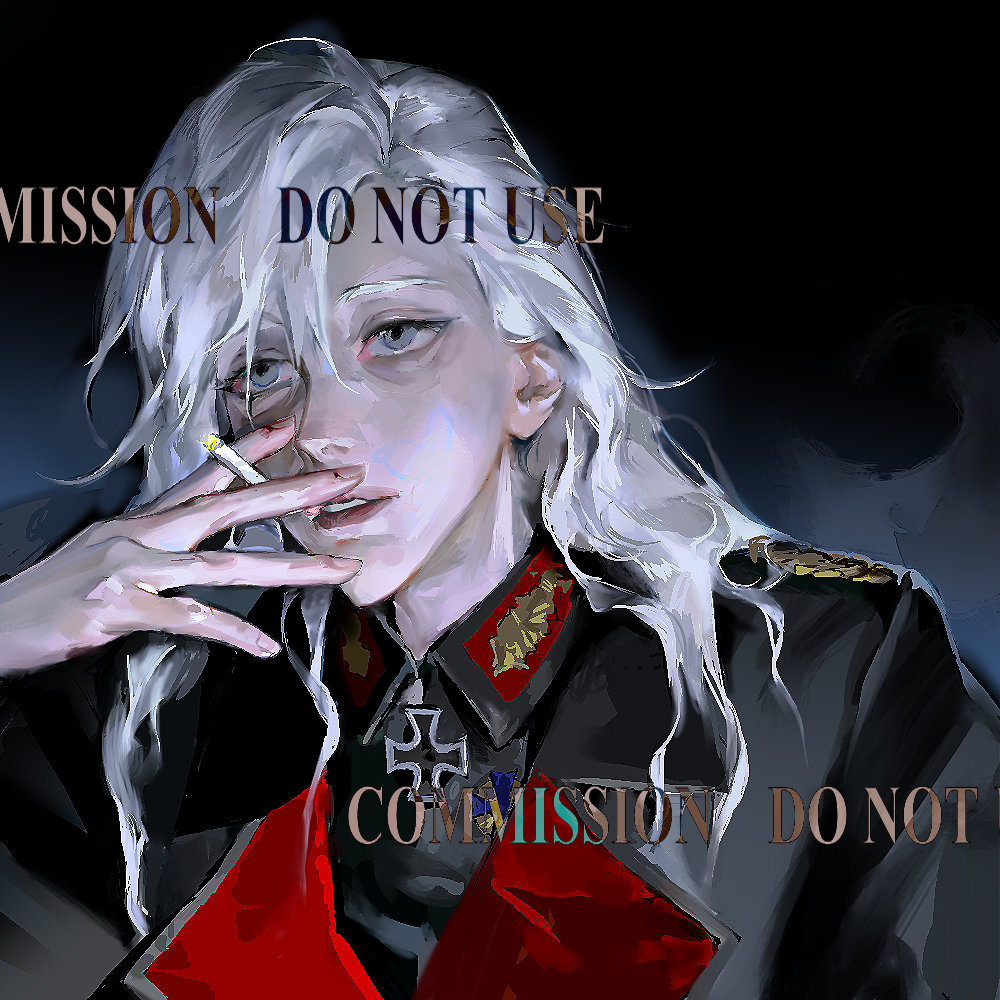 1girl, bags_under_eyes, between_fingers, black_background, black_jacket, black_shirt, chinese_commentary, cigarette