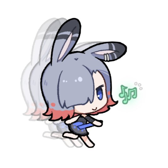 1girl, animal_ears, assassin_rabbit, barefoot, black_dress, blue_eyes, chibi, chibi_only