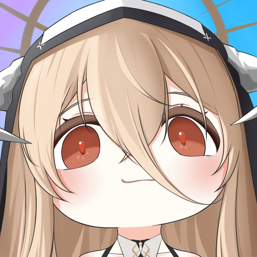 1girl, azur_lane, horns, implacable_(azur_lane), long_hair, quancy, smile
