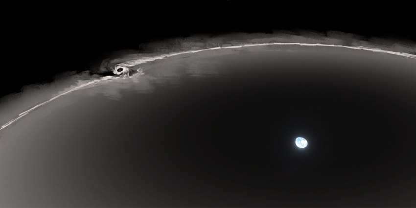 black_background, earth_(planet), highres, in_orbit, lhlclllx97, moon, orbital_path, original