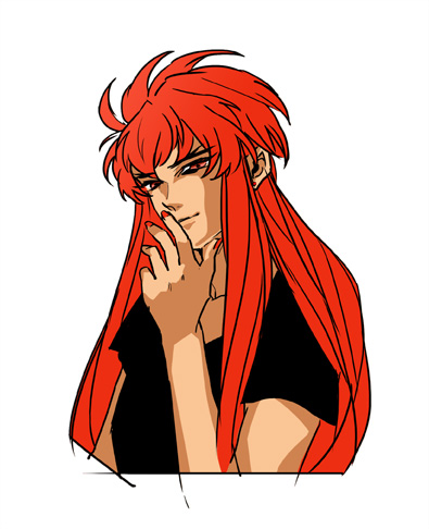 1boy, alternate_costume, androgynous, aquarius_camus, black_shirt, casual, earrings, eyelashes