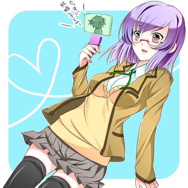 black_legwear, black_thighhighs, cl4, dutch_angle, genderswap, glasses, gundam, gundam_00