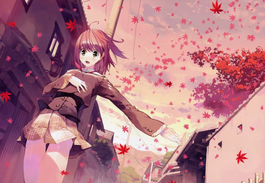 akizora_ni_mau_confetti, kanae, scan, seifuku, ueda_ryou