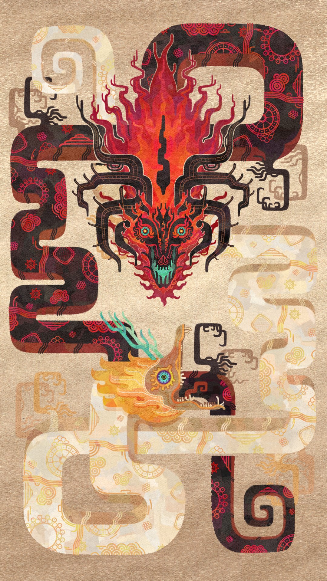 battle, claws, demon_dragon_(zelda), dragon_horns, fangs, highres, horns, light_dragon_(zelda), no_humans, sharp_teeth, spoilers, teeth, the_legend_of_zelda, the_legend_of_zelda:_tears_of_the_kingdom, tyranosaure