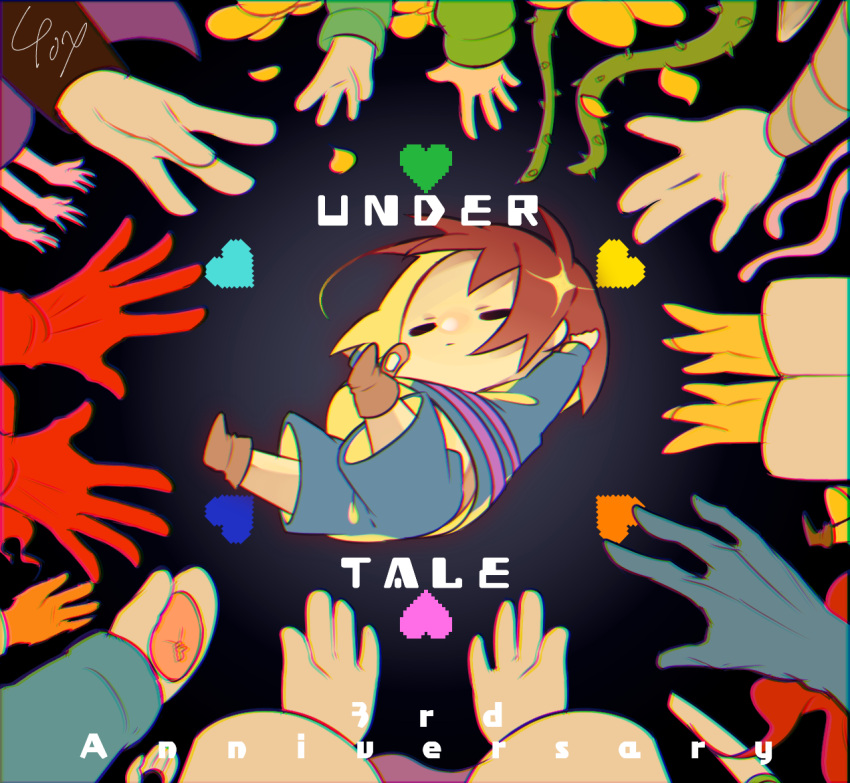 3others, 4girls, 6+boys, alphys, anniversary, asriel_dreemurr, bandage_on_face, bandages