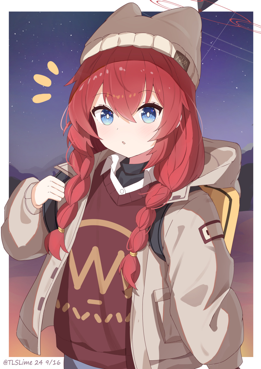 15953210290, 1girl, absurdres, alternate_costume, artist_name, backpack, bag, black_undershirt