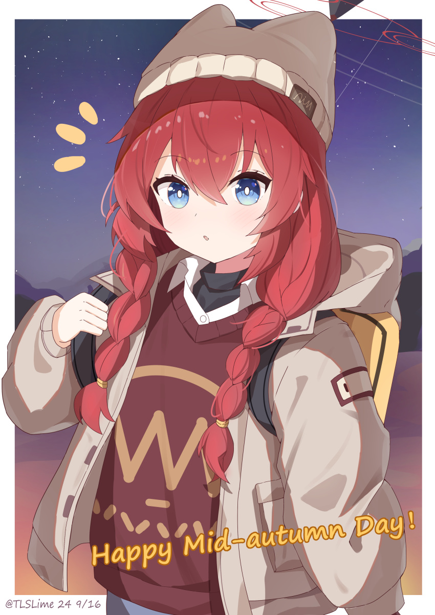 15953210290, 1girl, absurdres, alternate_costume, artist_name, backpack, bag, black_undershirt
