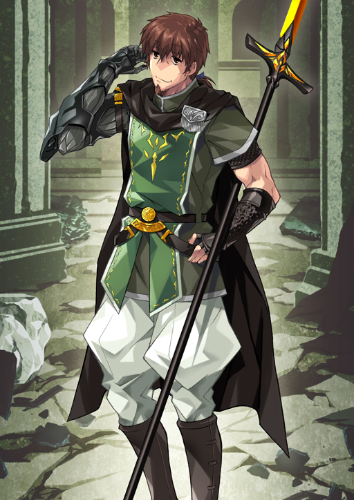 1boy, arm_armor, armor, asymmetrical_sleeves, belt, belt_buckle, black_(artist), black_belt