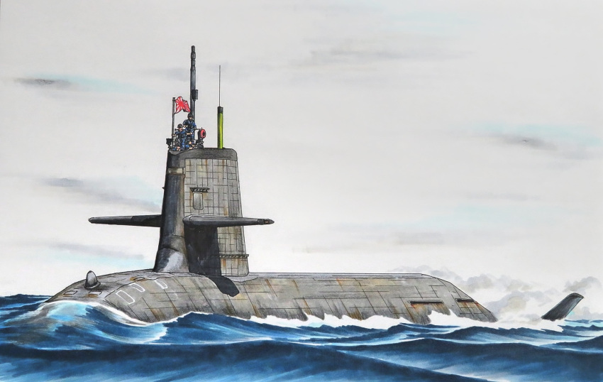 5boys, clouds, cloudy_sky, highres, japan_maritime_self-defense_force, japan_self-defense_force, japanese_flag, js_souryuu, military, military_uniform, military_vehicle, multiple_boys, naval_uniform, naval_working_uniform, ocean, original, sailing, ship, sky, smile_(jdsmyoko), submarine, wake_(wave), warship, watercraft