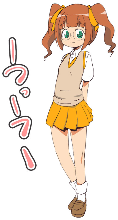 bespectacled, brown_hair, child, cosplay, dress, fujiwara_hazuki, fujiwara_hazuki_(cosplay), glasses