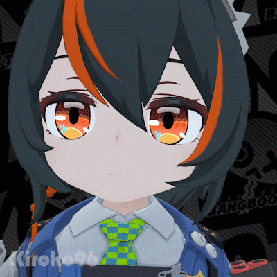 1girl, animated_gif, kiroko96, long_hair, smile, zenless_zone_zero, zhu_yuan