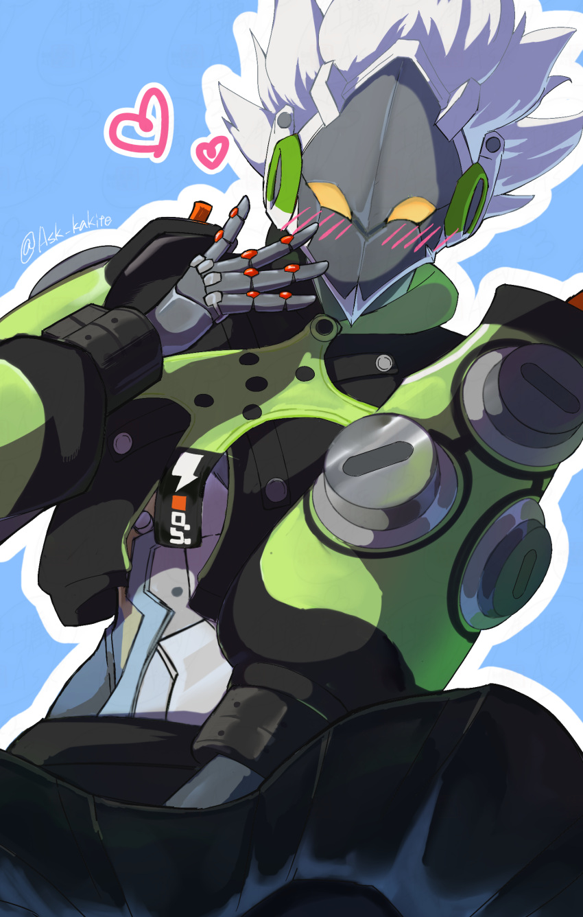 1boy, anby_demara_(cosplay), android, artist_name, billy_kid, costume_switch, medium_hair, zenless_zone_zero