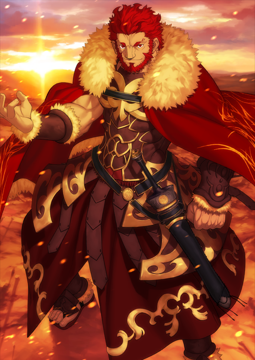1boy, arm_at_side, armor, beard, bracer, breastplate, clenched_hand, closed_mouth