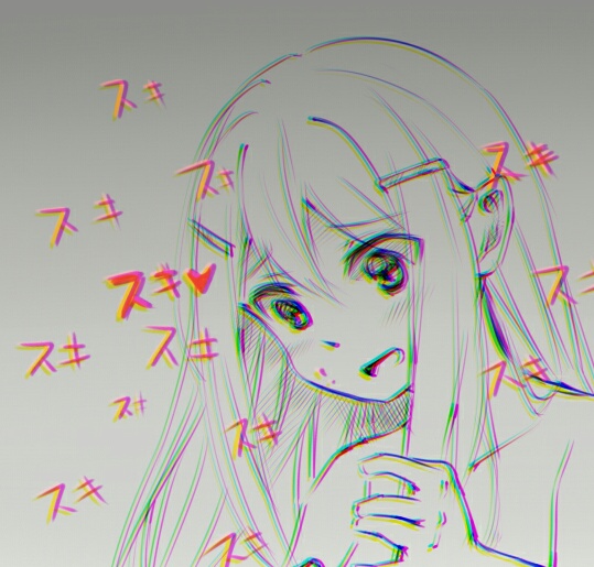 1girl, blue_eyes, cold_you, doki_doki_literature_club, flustered, grey_background, hair_ornament, hairclip