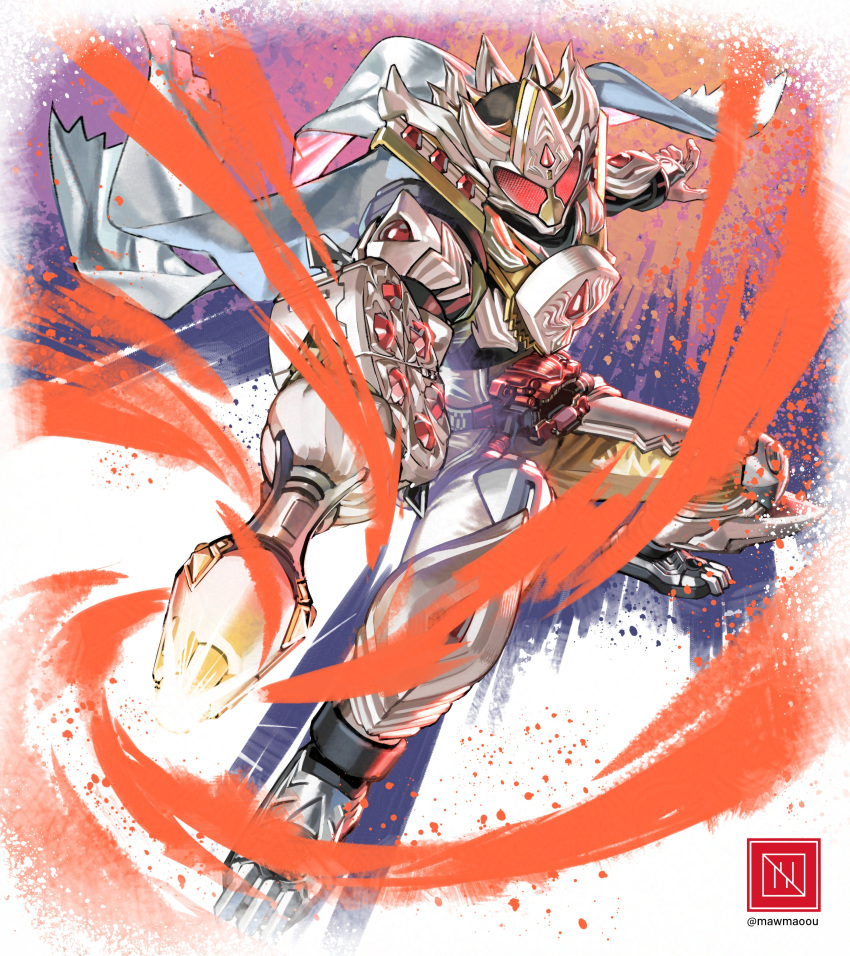 1boy, absurdres, armor, boots, cape, gavvwhipir, gloves, henshin_belt_gavv