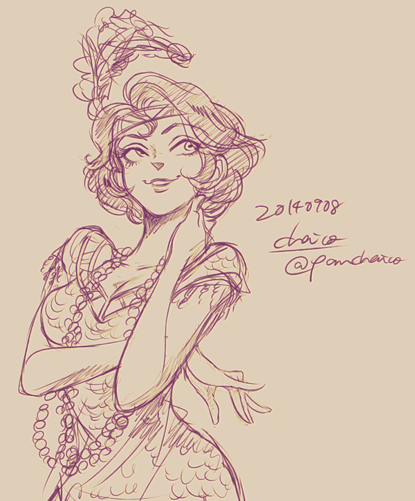 1girl, animification, brown_hair, chai_5, clarice_(disney), disney, dress, eyelashes