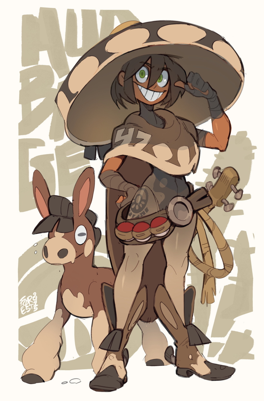 1girl, absurdres, belt, bodysuit, boots, brown_belt, brown_bodysuit, brown_boots